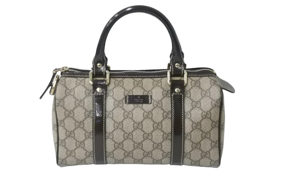 Gucci Boston Bag GG Plus Supreme Beige Brown